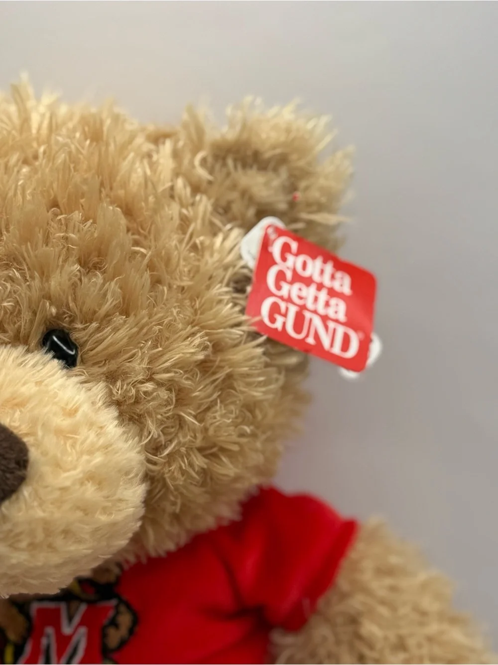NWT GUND Stitchie Bear Plush Stuffed Animal Maryland Terrapins Shirt #319929